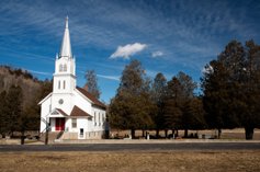 A white church