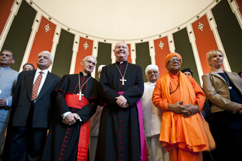 Religious leaders standing side by side