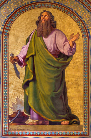 A fresco of Abraham