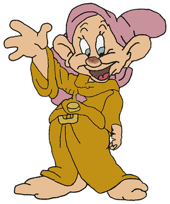 “Dopey” from “Snow White and the Seven Dwarfs.” Image by René van Belzen on Flickr.