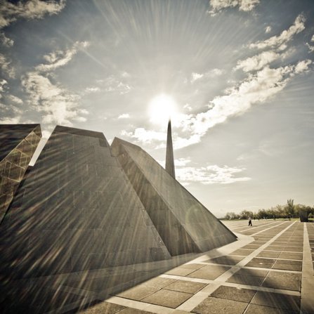 The Armenian Genocide Memorial in Armenia. 