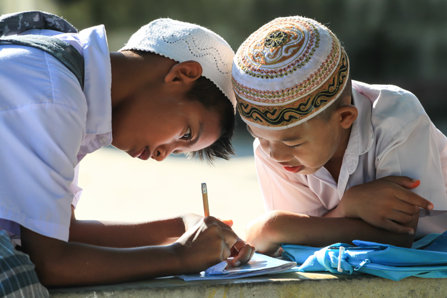 Two Muslim children