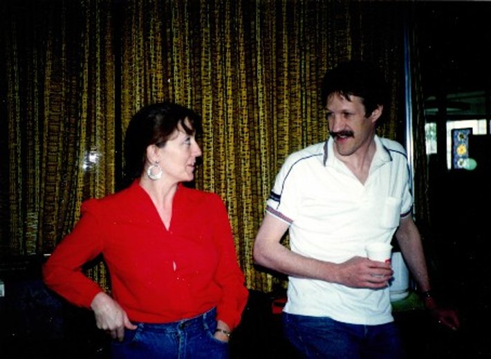 Deanne and her husband, Mike, circa July, 1990