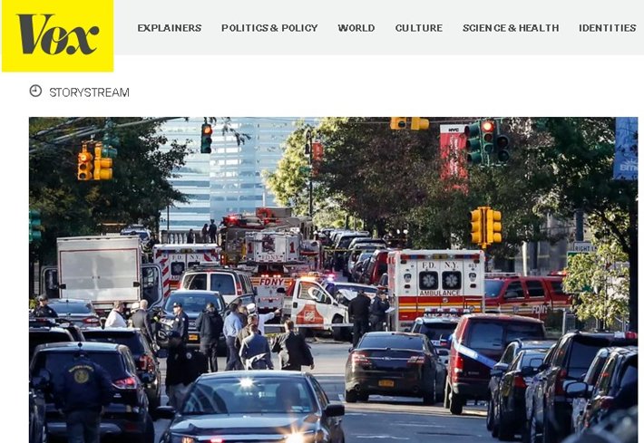 Vox coverage of recent NYC terrorist attack