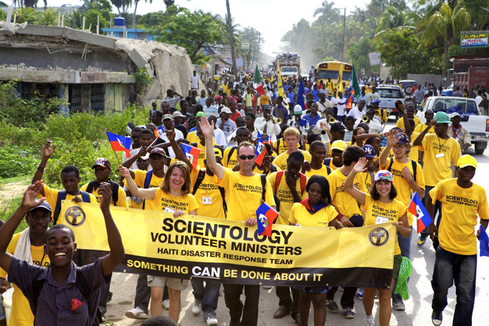 Scientology Volunteer Minister Haiti response team