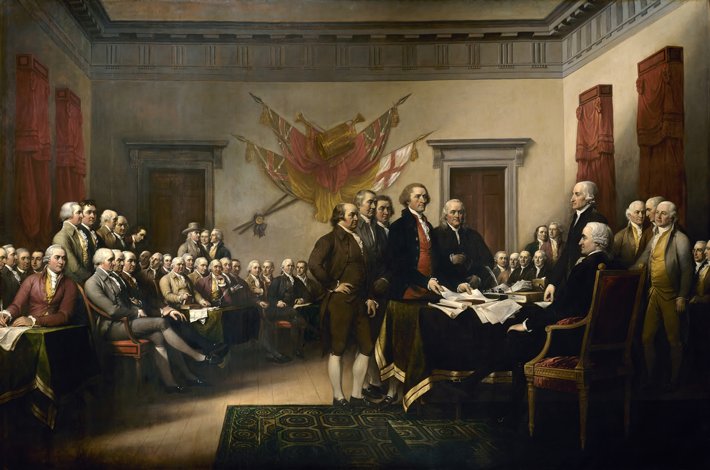 Declaration of Independence painting