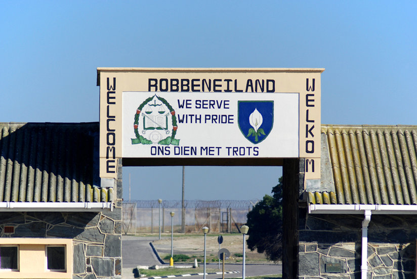 The entrance to Robben Island prison