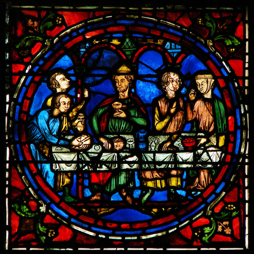 A stained glass window