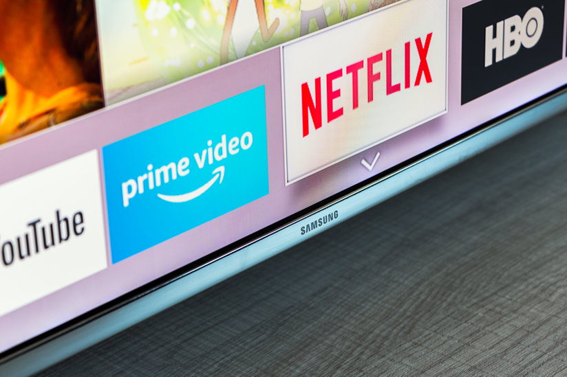 Screen with Netflix on it