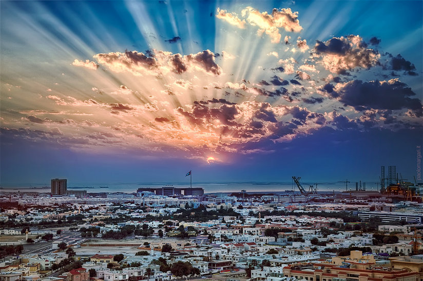 Sunset in Dubais